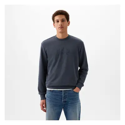 Pulóver GAP Logo Crewneck Sweatshirt Deep Sailor Blue