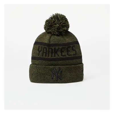 Kalap New Era New York Yankees Jake Bobble Knit Beanie Hat Olive/ Black