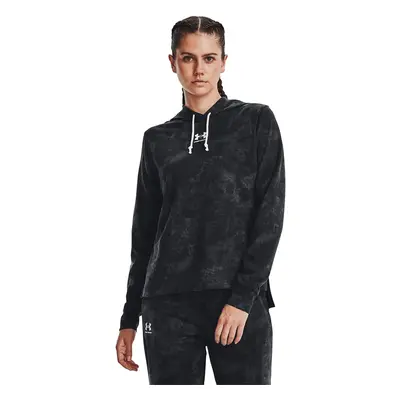 Pulóver Under Armour Rival Terry Print Hoodie Black