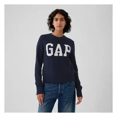 Pulóver GAP Logo Sweater Navy Uniform