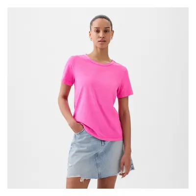 Póló GAP Crewneck Tee Standout Pink