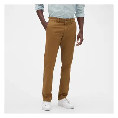 Nadrágok GAP Chino Slim Fit Pants Palomino Brown Global