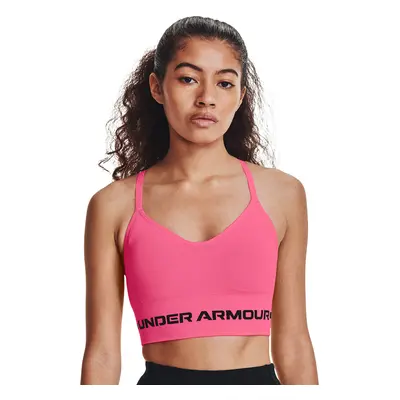 Melltartó Under Armour Seamless Low Long Htr Bra Cerise