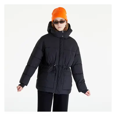 Kabát Urban Classics Ladies Waisted Puffer Jacket Black