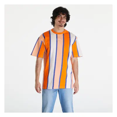 Póló Karl Kani Small Signature Stripe Tee Orange/ Apricot/ Off White