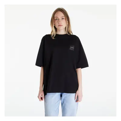 Póló Calvin Klein Jeans Warp Logo Boyfriend Short Sleeve Tee Black