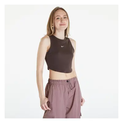 Nike Sportswear Essentials Women's Ribbed Cropped Tank Baroque Brown/ Sail