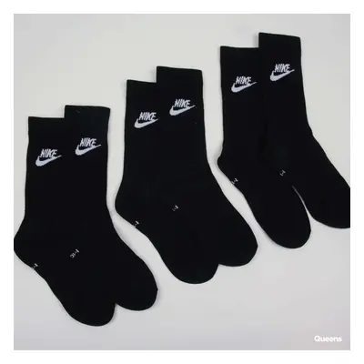 Nike Sportswear Everyday Essential Crew Socks 3-Pack Black/ White