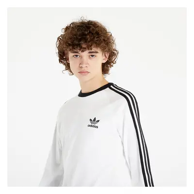 Póló adidas Originals 3-Stripes Long Sleeve Tee White