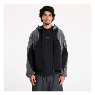 Kabát Reebok Running Hooded Jacket Black/ Misty Grey