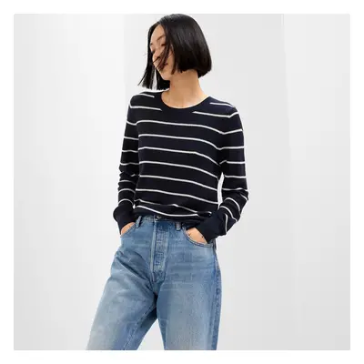 Pulóver GAP Bella Crew Navy Stripe