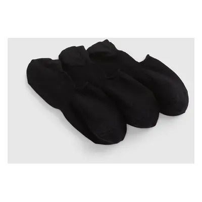 GAP No Show Socks 3-Pack True Black