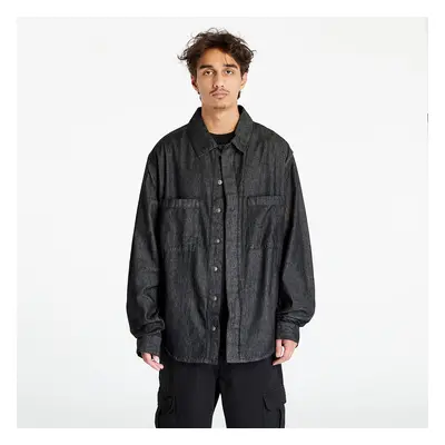 Ing Urban Classics Oversized Denim Pocket Shirt Realblack Washed