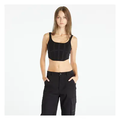 Top Sixth June Knit Crop Top Black