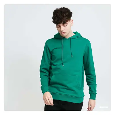 Pulóver Urban Classics Basic Terry Hoody Green