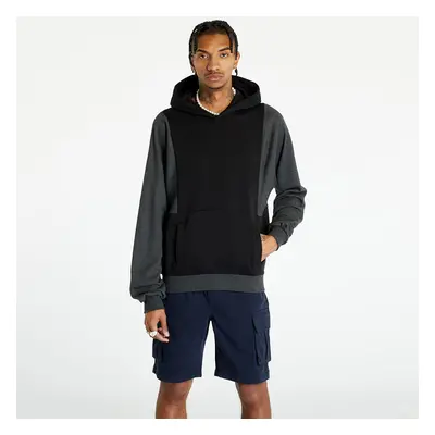 Pulóver Urban Classics Cut On Sleeve Hoody Black/ Charcoal