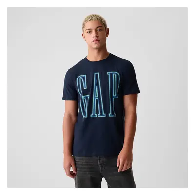 Póló GAP Neon Logo Tee Tapestry Navy