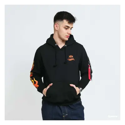 Pulóver Alpha Industries Flame Hoody Black