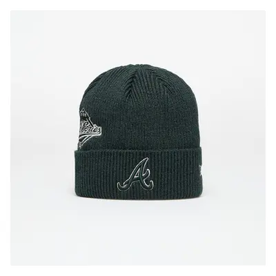 Kalap New Era Atlanta Braves Knit Medium MLB Ws Patch Beanie Dark Green