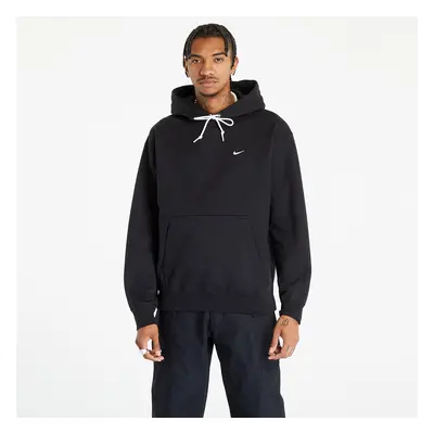 Pulóver Nike Solo Swoosh Men's Fleece Pullover Hoodie Black/ White