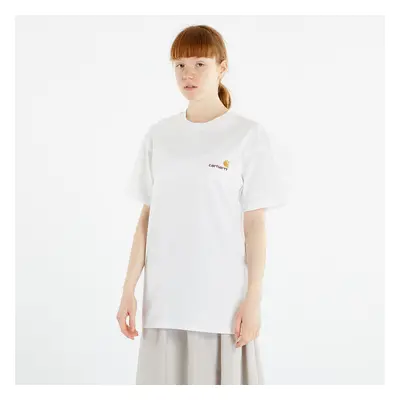 Póló Carhartt WIP American Script Short Sleeve T-Shirt UNISEX White