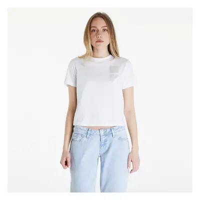 Póló Calvin Klein Jeans Satin Boxes Baby Tee White