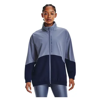 Kabát Under Armour Woven Fz Oversized Jacket Aurora Purple