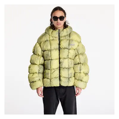 Kabát Karl Kani Sport Patch Square Quilted Puffer Jacket Lime Green