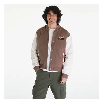 Kabát GUESS Go Sanded Denim Bomber Jacket Go Sanded Brown Wash