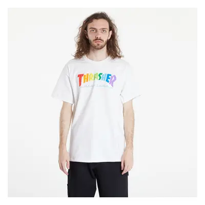 Póló Thrasher Rainbow Mag Tee White