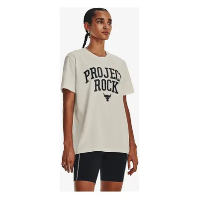 Póló Under Armour Project Rock Heavyweight Campus T-Shirt White