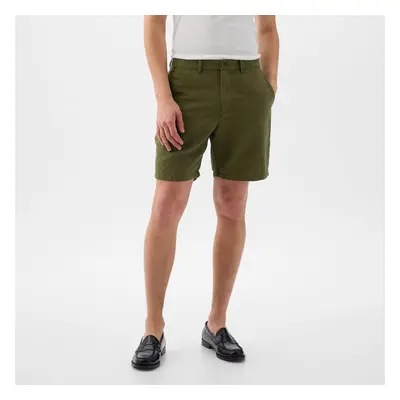 Sort GAP Linen Fixed Waist Short Army Jacket Green