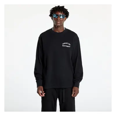 Póló Carhartt WIP Basics Script Long Sleeve Tee UNISEX Black/ White