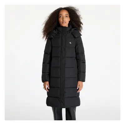 Kabát Calvin Klein Jeans Monologo Non Down Jacket Black