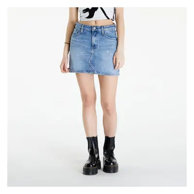 Szoknya Tommy Jeans Izzie Mid Rise Mini Classic Skirt Denim