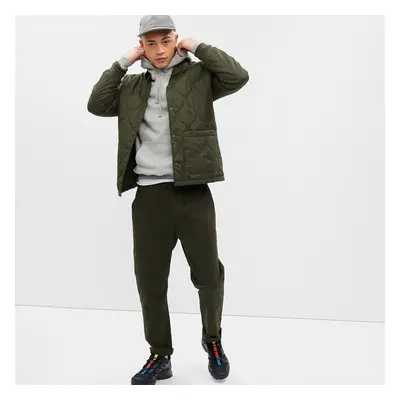 Kabát GAP Quilted Bomber Jacket Deep Depths