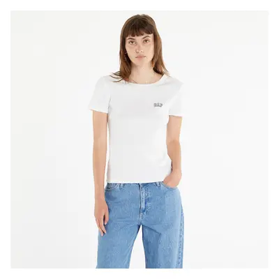 Póló GAP V-SS Rib Tee V2 Global White