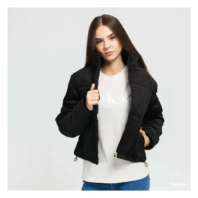 Kabát Urban Classics Ladies Corduroy Puffer Jacket Black