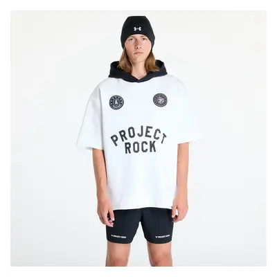 Pulóver Under Armour Project Rock Icon Fleece SS Hoody BOH White/ Black