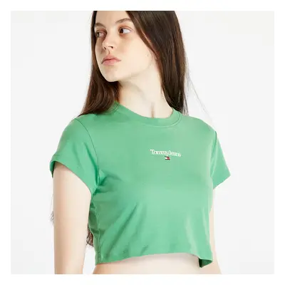 Póló TOMMY JEANS Essential Logo Cropped T-Shirt Green