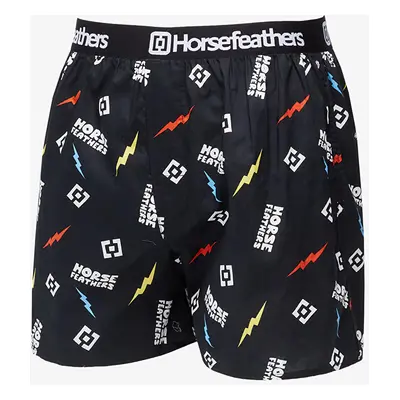 Alsónadrág Horsefeathers Frazier Boxer Shorts Black/ Ignite Print