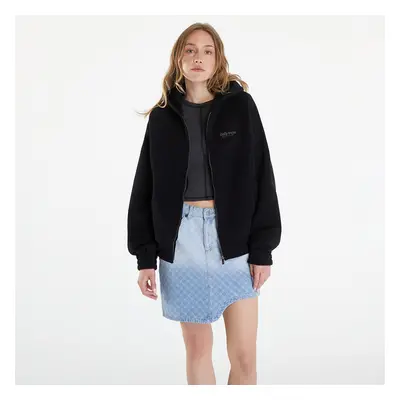 Pulóver Daily Paper Njeri Oversized Zipper Hoodie Black