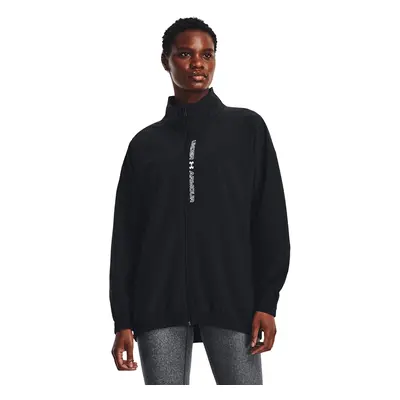 Kabát Under Armour Woven Fz Oversized Jacket Black