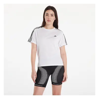 Póló adidas Own the Run 3-Stripes Short Sleeve Tee White