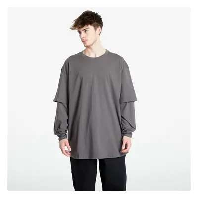 Póló Urban Classics Oversized Shaped Double Layer LS Tee Grey