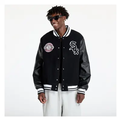 Kabát New Era Chicago White Sox MLB Patch Varsity Jacket UNISEX Black/ Black