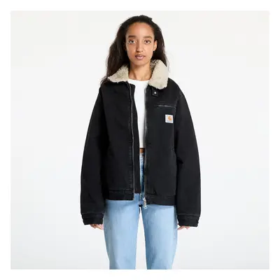 Kabát Carhartt WIP Herald Jacket UNISEX Black/ Wall Stone Washed