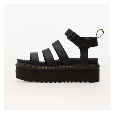 Sneakers Dr. Martens Blaire Quad Hydro Leather Platform Strap Sandals Black