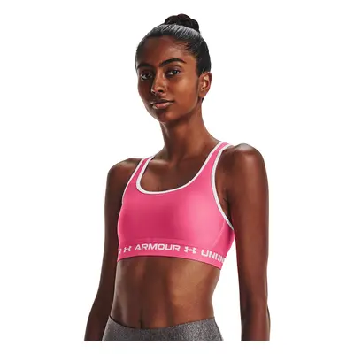 Melltartó Under Armour Crossback Mid Bra Pink Punk