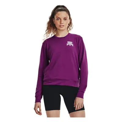 Pulóver Under Armour Rival Terry Graphic Crew Mystic Magenta